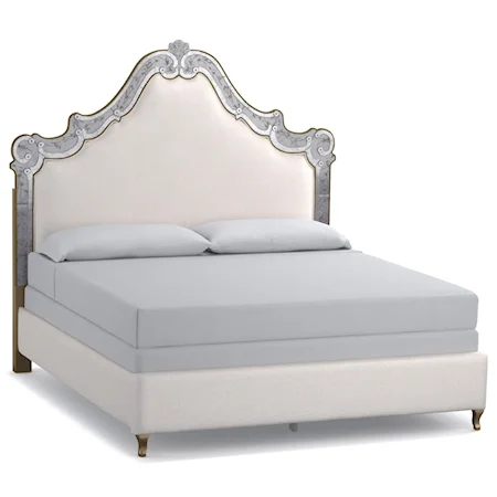 Swirl California King Venetian Upholstered Bed